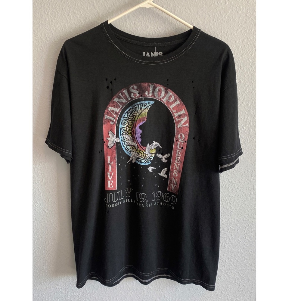 Janis Joplin Oversized Graphic Tee